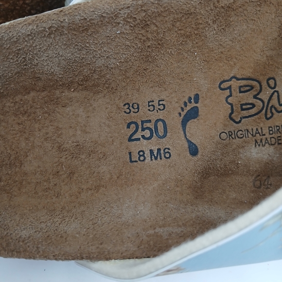 Birkenstock Blue Floral Sandals - Picture 2 of 16